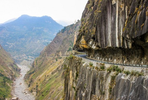 National Highway -22 One Of The Deadliest Road , Shimla - Kinnaur Highway !!
