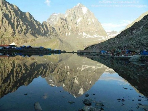 Manimahesh Lake is a high altitude lake situated close to the Manimahesh Kailash Peak in the Pir Panjal Range of the Himalayas
