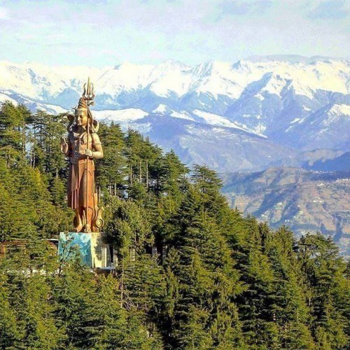 Lord Shiva Statue at khajjiar himachal pardesh