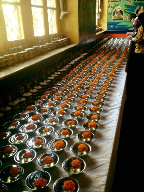 Traditional way of offering prayers to God, still prevailing in many temples of Himachal Pradesh.