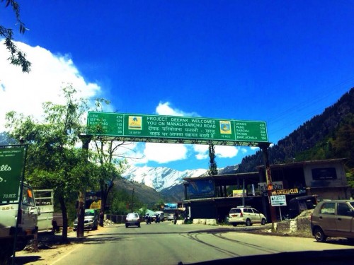 Leh Manali Highway The picture taken at starting point Manali. @Himachalonline