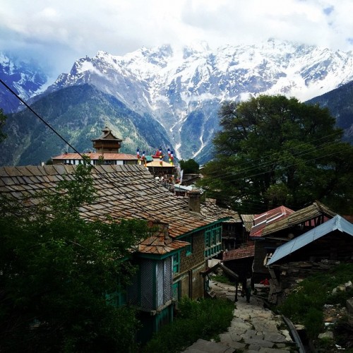 Kalpa is a small town in the Sutlej river valley, above Recong Peo in the Kinnaur district of Himachal Pradesh