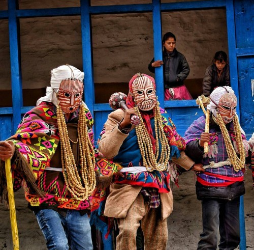 Faagli festival is celebrated in Kullu district of Himachal Pradesh in winter season. At that time few people wearing mask in the crowd of thousands of obsence slogans echo. Faagli festival is very important religious celebration