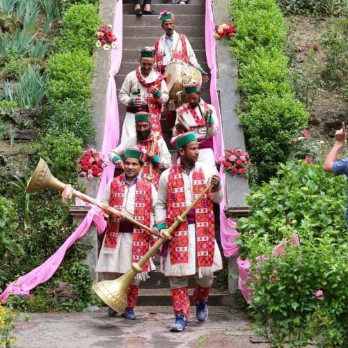 Traditional music is the best part of kinnauri weddings
