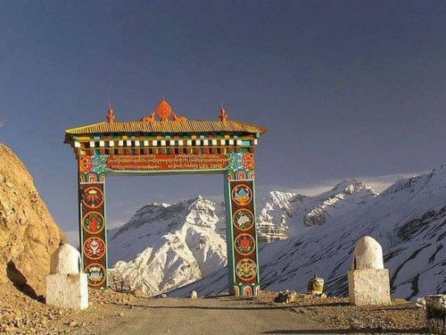 The Gate of Key Monastery , Kaza , Himachal Pradesh