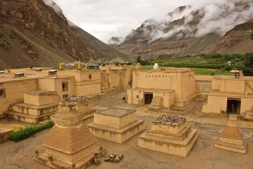 Tabo is a small town in the Lahaul and Spiti district on the banks of the Spiti River in Himachal Pradesh, India.