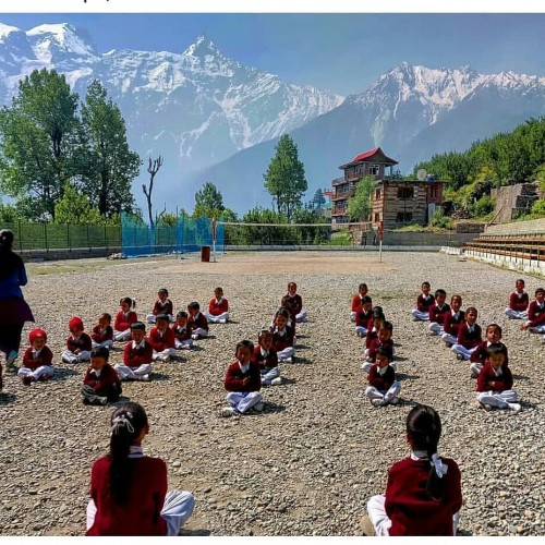 Primary school, Kalpa ,Himachal Pradesh
