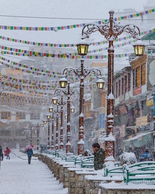 Leh Market in winter