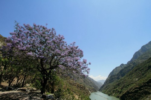 View from road, near Pandoh Dam, Mandi,Himachal Pradesh.