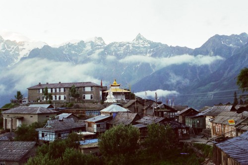 Sangla is a city in the Baspa Valley, also referred to as the Sangla valley, in the Kinnaur District of Himachal Pradesh, India, close to the Tibetan border.