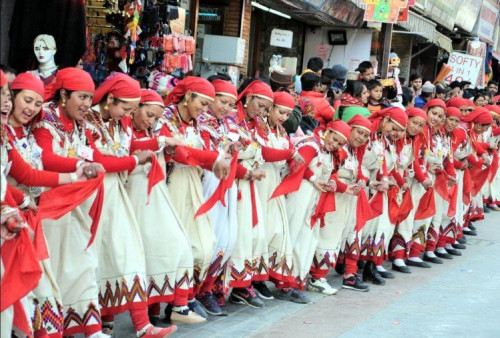 Nati is a traditional folk dance practiced in the Western and Central Hills of the Indian subcontinent. It is primarily native to the states of Himachal Pradesh and Uttrakhand.