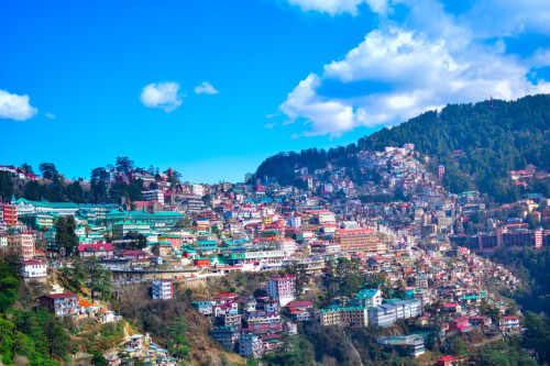 You have a big view of Shimla